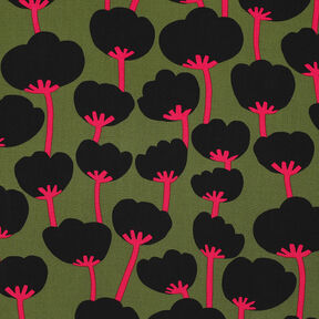 Lenzing Ecovero™ Poppies | Nerida Hansen – olivová/černá, 