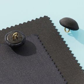 Potažený polokulatý Potažený knoflík Gloss – mořská modrá, 
