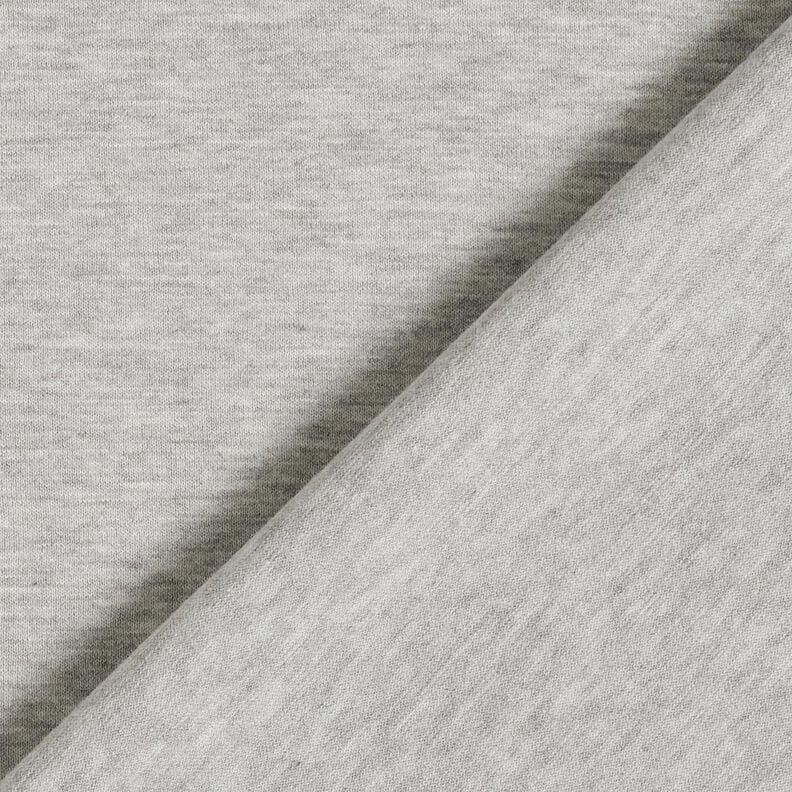 Lehký bavlněný žerzej melange – stříbrná,  image number 3