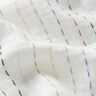 Mušelín / dvojitá mačkaná tkanina Barevné proužky – vlněná bílá,  thumbnail number 2