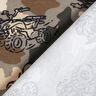 Francouzské froté letní teplákovina Maskáčové monster trucky  – taupe (šedohnědá),  thumbnail number 4