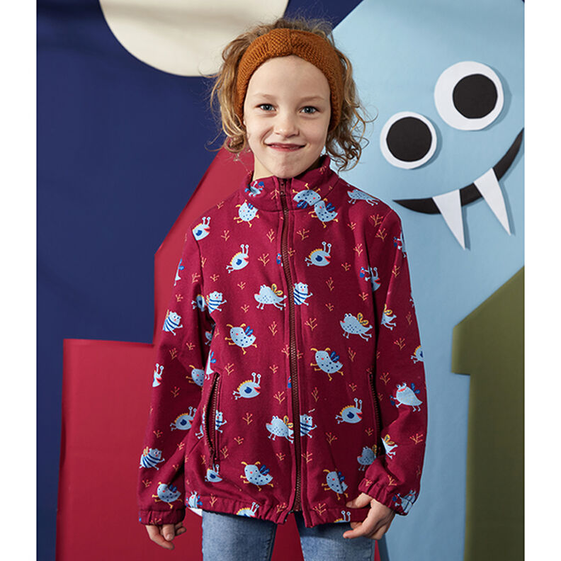 Bavlněný žerzej Medium jednobarevný – červená,  image number 9