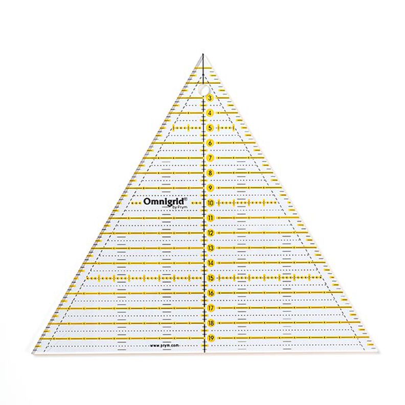 Pravítko na patchwork 60° trojúhelník multi [ Rozměry:  20 cm  ] | Prym,  image number 1