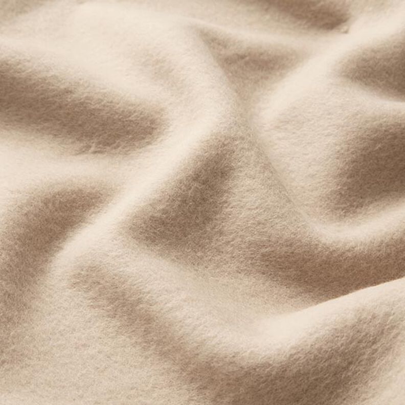 Bavlněný fleece Jednobarevné provedení – mandlová, image number 3