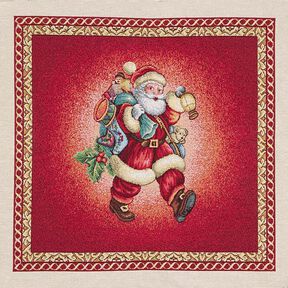 Dekorační látka kusový gobelínSanta Claus – karmínově červená, 