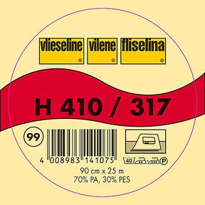 H 410 Nažehlovací vložka | Vlieseline – antracitová, 