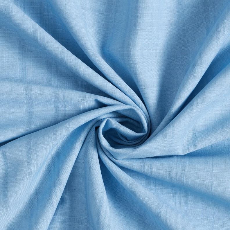 Lehká bavlněná průsvitná tkanina Karo – světle modra,  image number 3