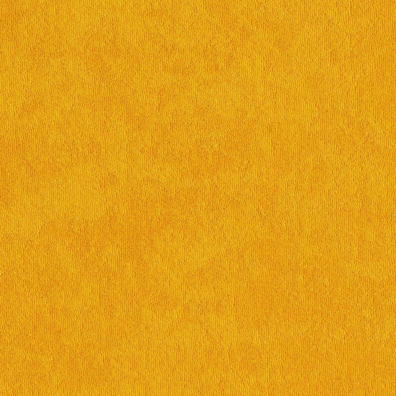Froté látka Streč Jednobarevné provedení – kari žlutá,  image number 4