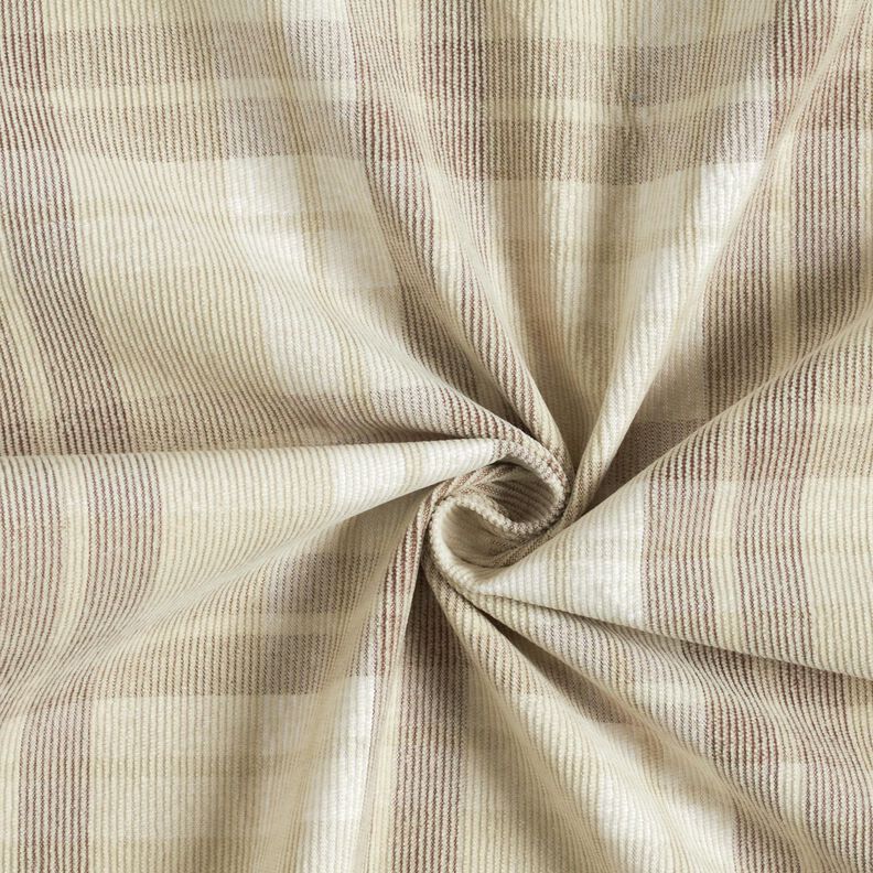 Manšestr tartan – cashew (béžová), image number 4