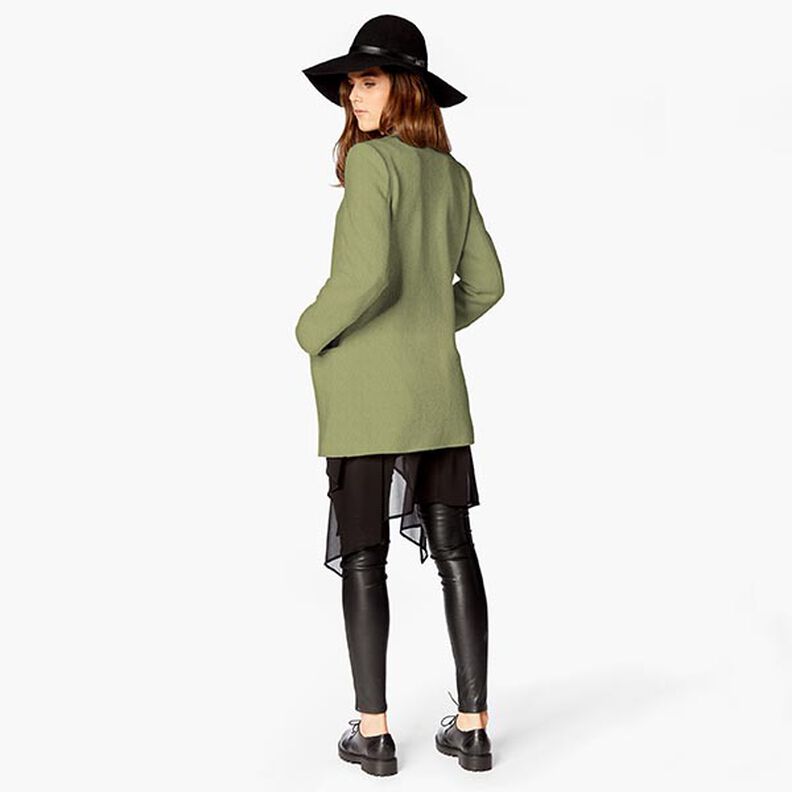 Bavlněný fleece Jednobarevné provedení – piniová,  image number 8