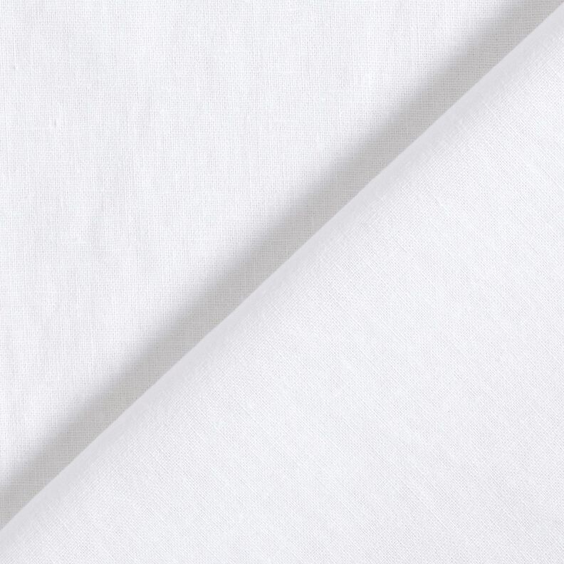Směs praného lnu a bavlny – bílá,  image number 3