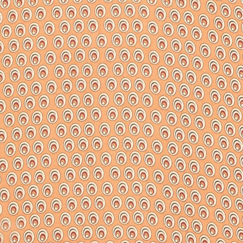 Šifon paví oko – meruňková/terracotta,  image number 1