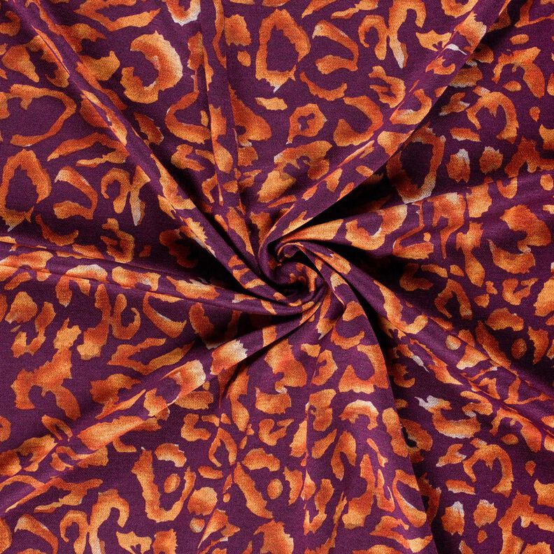 Romanit žerzej Leopardí vzor – barva lilku/terracotta, image number 3