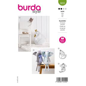 plyšová zvířátka | Burda 5833 | Onesize, 