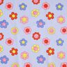 Povrstvená bavlna Veselé květiny | Poppy Fabrics – baby modra/růžová,  thumbnail number 1