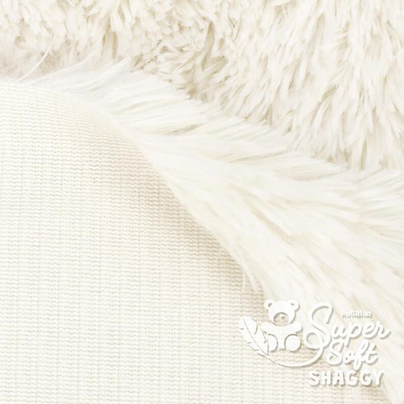 Střapatý plyš SHAGGY [1 M X 0,75 M | Flor: 20 MM] - vlněná bílá | Kullaloo,  image number 3