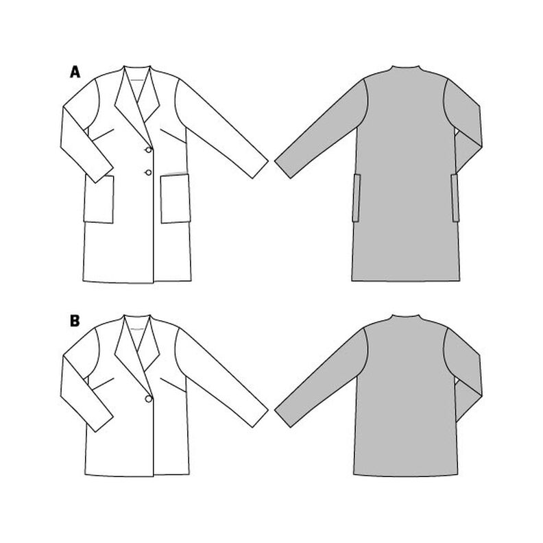 Kabátek / Plášť, Burda 6736,  image number 4