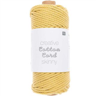 Makramé příze Creative Cotton Cord Skinny [3mm] | Rico Design - hořčicove žlutá, 