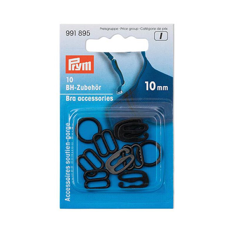 Příslušenství k podprsence [ Rozměry: 10 mm ] | Prym – černá,  image number 1