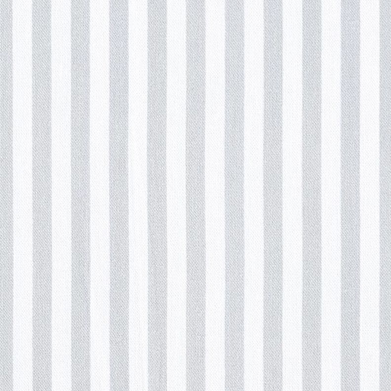 Dekorační látka Polopanama Podélné proužky – světle šedá/bílá,  image number 1