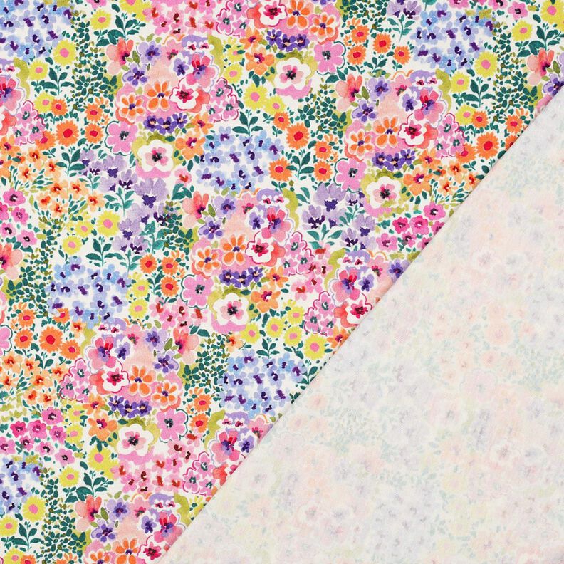 Bavlněný žerzej Moře květin digitální potisk | Poppy Fabrics – slonová kost/pestrý,  image number 4