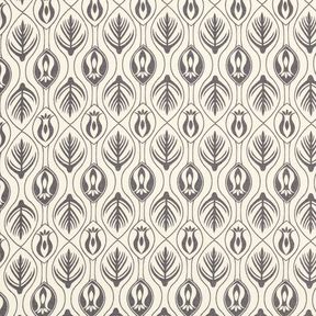 Šifonový vzor ve stylu art deco – černá/bílá, 