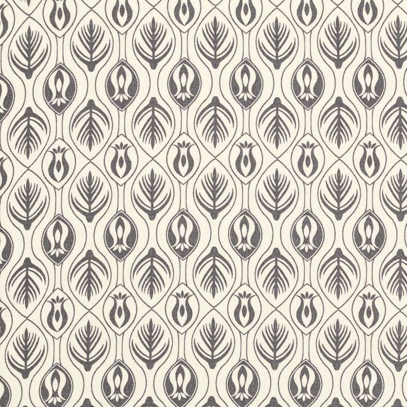 Šifonový vzor ve stylu art deco – černá/bílá,  image number 1