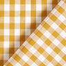 Bavlněná látka Vichy károvaná 1 cm – hořčicove žlutá/bílá,  thumbnail number 4