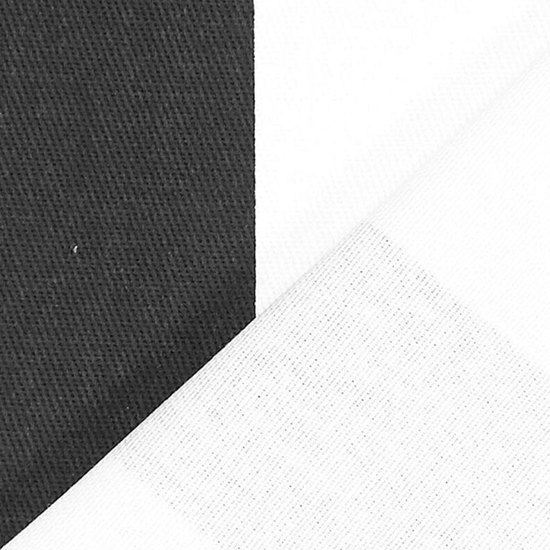Bavlněný kepr Pruhy 3 – černá/bílá,  image number 3