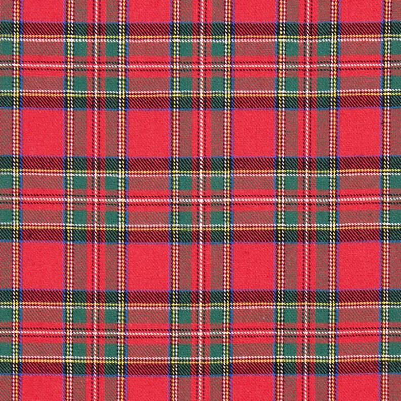 Bavlněný flanel Skotské káro Glenside – červená,  image number 1