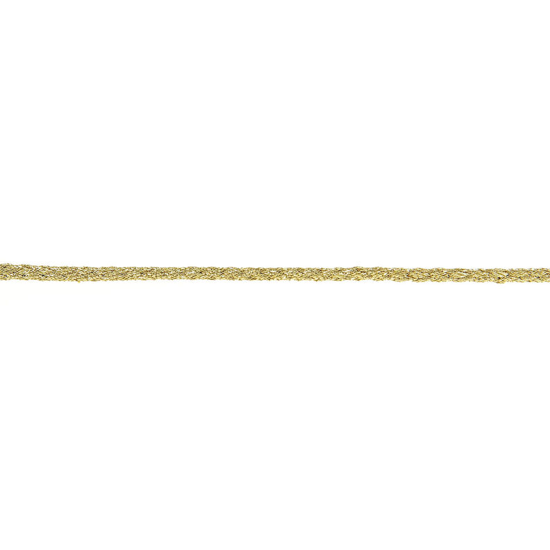 Metalický Šňůrka [Ø 2 mm] – zlatá metalická,  image number 1