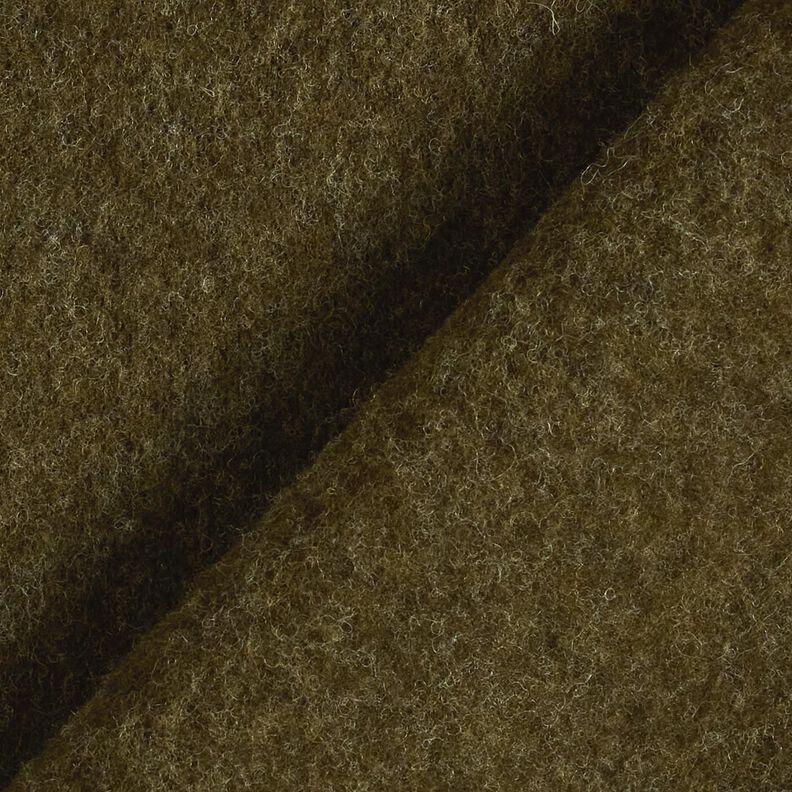 Vlněný fleece z čisté ovčí vlny Jednobarevné provedení – tmave olivová, image number 3