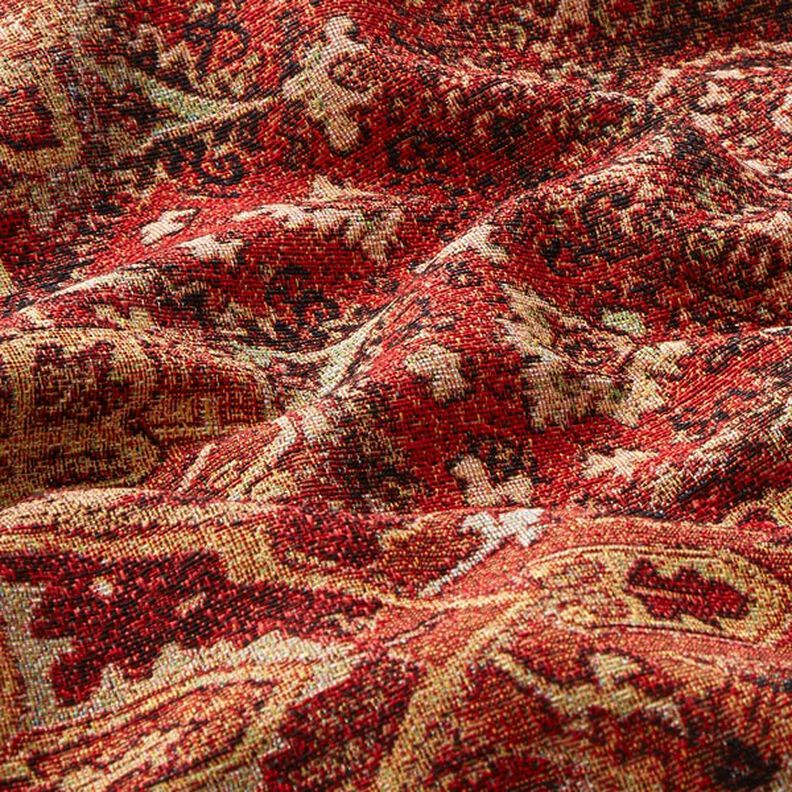 Dekorační látka Gobelín tkaný koberec – terracotta/ohnivě červená,  image number 2