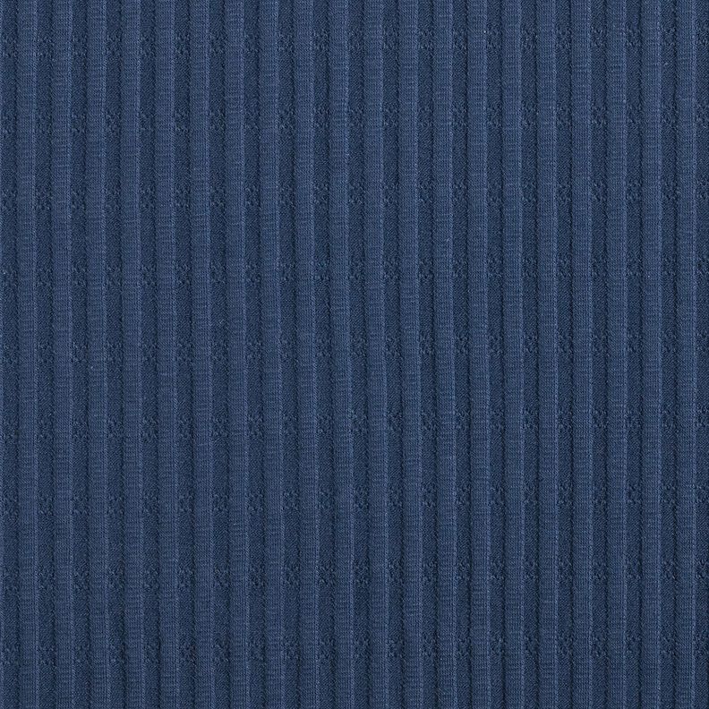 Žebrovaný žerzej Jediný pletený vzor – noční modrá,  image number 1