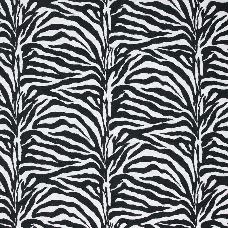 Čalounická látka Žakár Zebra – bílá/černá,  image number 1