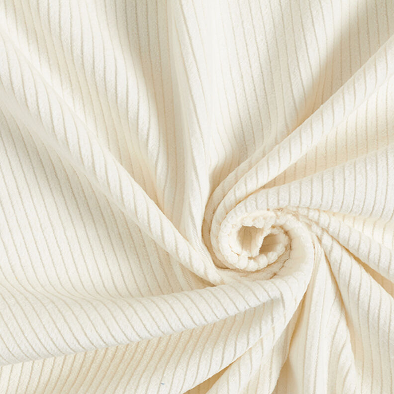 Široký manšestr předepraný Jednobarevné provedení – vlněná bílá,  image number 1