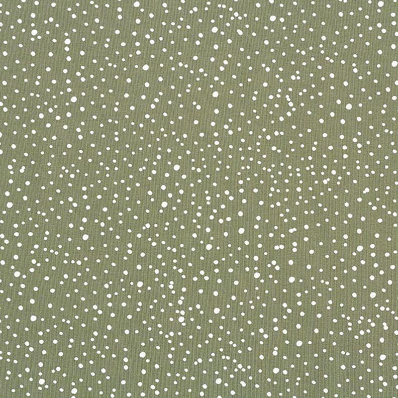 Bavlněný žerzej Nepravidelné puntíky – khaki,  image number 1