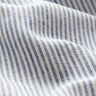 Směs lnu a bavlny proužek úzký – džínově modrá/vlněná bílá,  thumbnail number 2