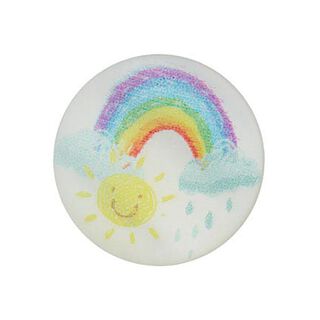 Ösenknopf Regenbogen [ Ø15 mm ] – mix barev, 