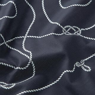 GOTS Batist Námořnický uzel | Tula – noční modrá, 
