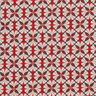 Bavlněná látka Kreton Květinové obklady – burgundská červená/taupe (šedohnědá),  thumbnail number 1