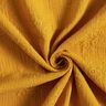 Mušelín / dvojitá mačkaná tkanina Květinový úponek tón v tónu – kari žlutá,  thumbnail number 3