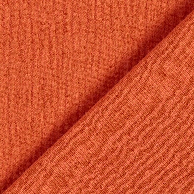 Mušelín / dvojitá mačkaná tkanina – terracotta, image number 4