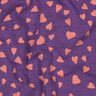 Letní teplákovina Srdíčka | Poppy Fabrics – světle fialova/starorůžová,  thumbnail number 2