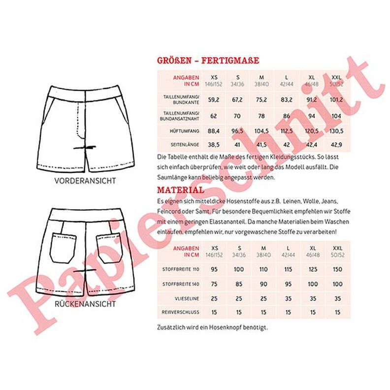 FRAU GIULIA Šortky na zip | Studio Schnittreif | XS-XXL,  image number 13
