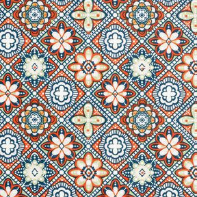 Povrstvená bavlna Umělecké dlaždice – terracotta/šalvějová, 