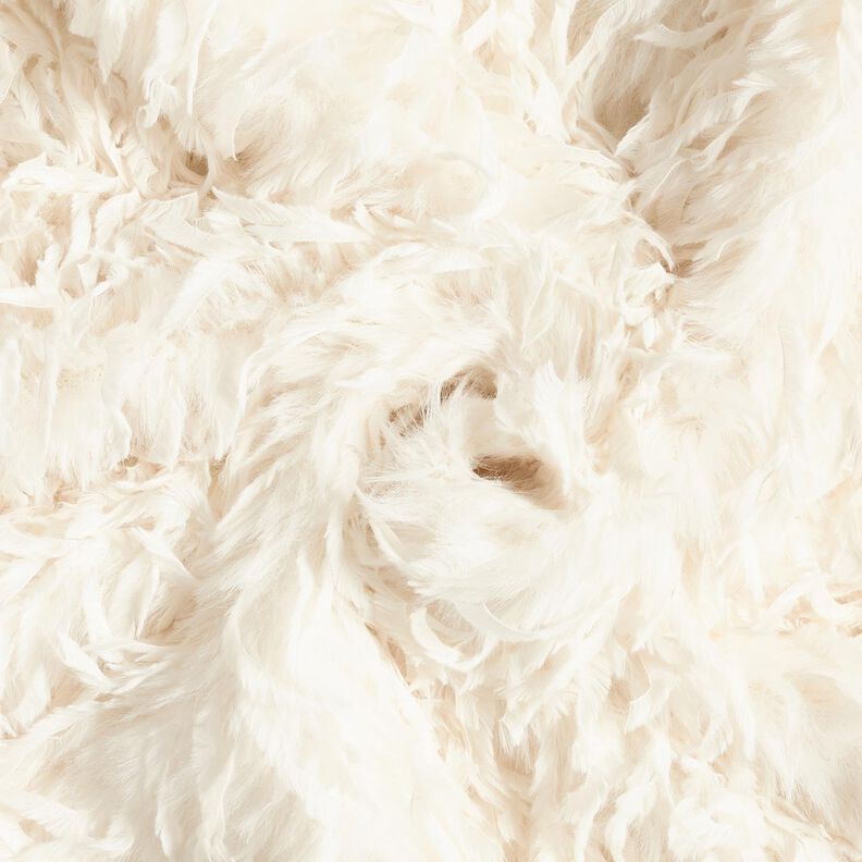 Umělá kožešina Jednobarevná péřová tkanina | Katia Fabrics – bílá, image number 4