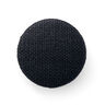 Potažený knoflík, Len Medium – černá,  thumbnail number 1