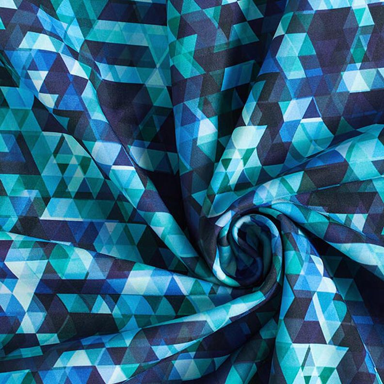 Softshell Barevné trojúhelníky digitální potisk – noční modrá/tyrkysová,  image number 4