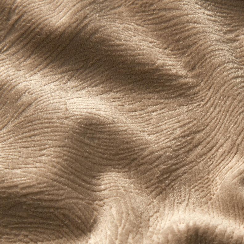 Dekorativní samet Abstraktní větve – cashew (béžová),  image number 2